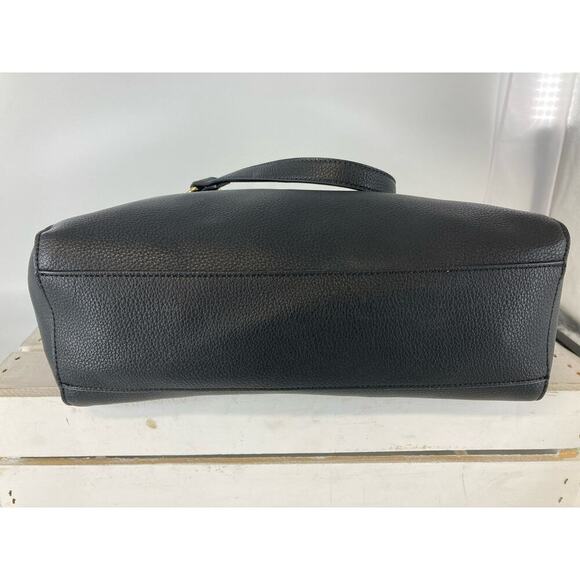 ANTONIO MELANI BLACK LEATHER SHOULDER BAG WITH CARD WALLET - Picture 6 of 13